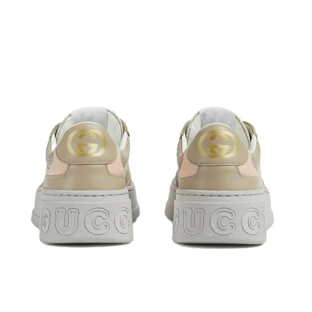 NEW GUCCI GG Logo Supreme Canvas Leather Sneakers Women's EU 41.5 US 11.5 Authen